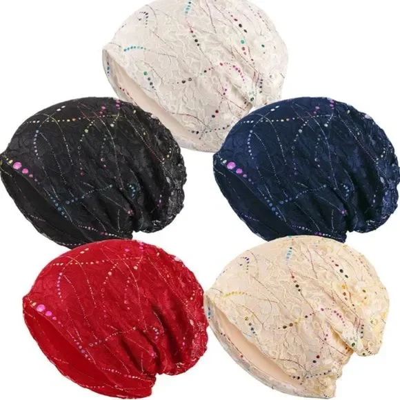 Accessories | 5 Pieces Womens Slouchy Beanie Hat Baggy Skull  display picture 1